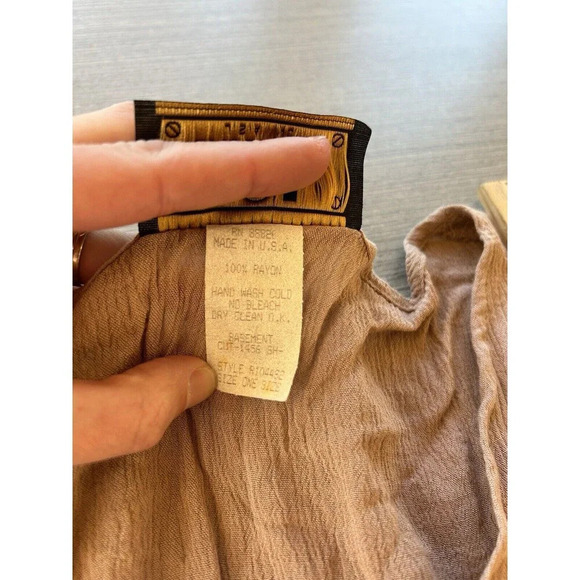 Vintage Basement USA Lagenlook Tunic Dress Dusty Pink Mauve Made In The US - Picture 4 of 6